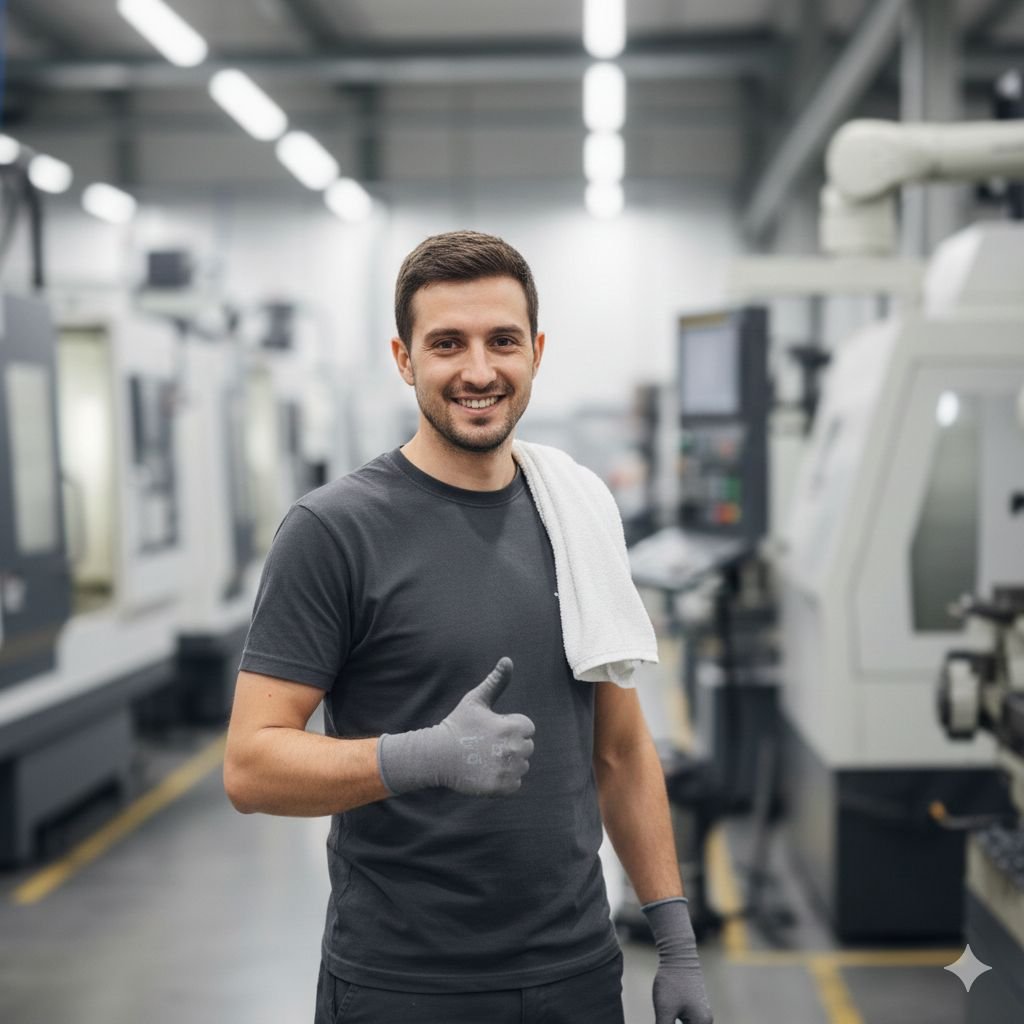 Mitarbeiter bei der Industriereinigung Bonn & Köln